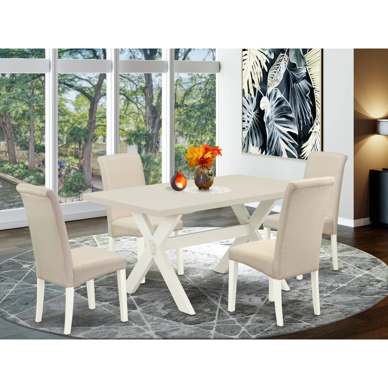 5 Piece Trestle Dining Set
